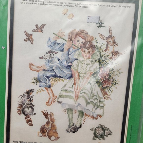 Paragon Needlecraft Norman Rockwell  Cross Stitch Kits Sweet Song So Young 2511 - Picture 4 of 7